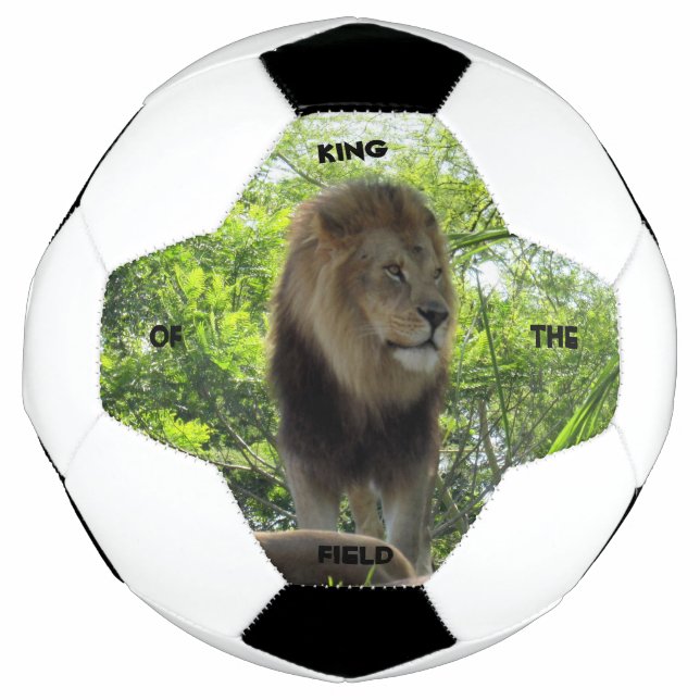 Ballon De Foot Lion - Roi du Champ - Bal de Football (Devant)