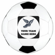 Logo de chaussure de football à ailes d'équipe de