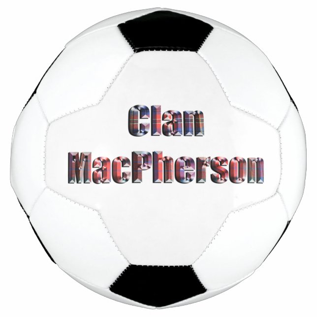 Ballon De Foot Logo de Clan MacPherson Tartan, (Devant)