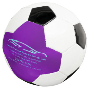 Ballon De Foot Logo de voiture de luxe - Ice Blue Sports Car sur