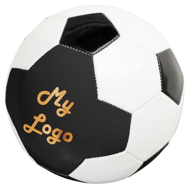 Ballon De Foot Logo d'entreprise noir (3/4)