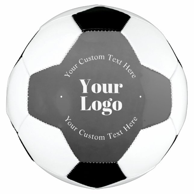 Ballon De Foot Logo d'entreprise ou design & texte modifiable (Devant)
