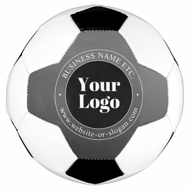 Ballon De Foot Logo d'entreprise ou design & texte modifiable (Devant)