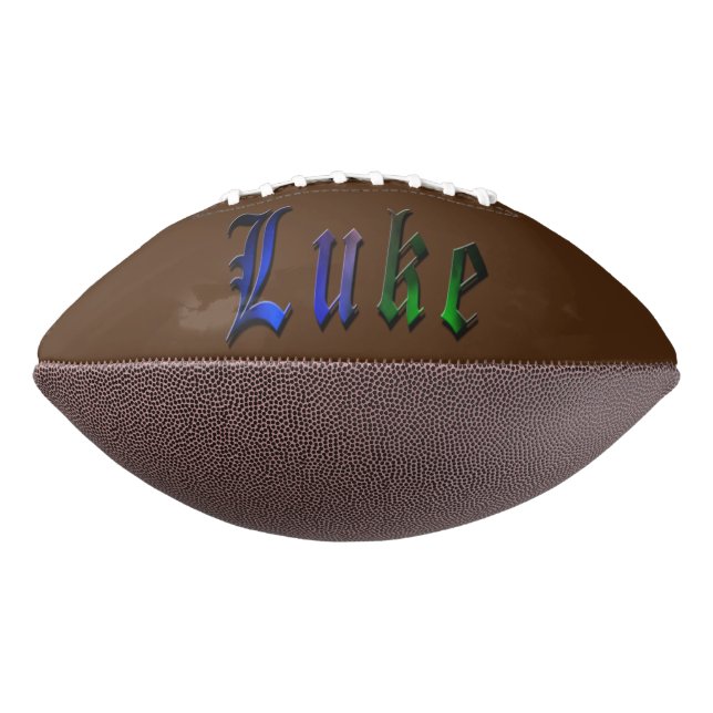Ballon De Foot Logo Luke Name, (Tourné à 270°)