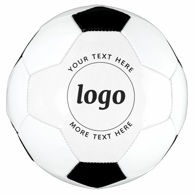Ballon De Foot Logo Simple Avec Entreprise Texte (Devant)