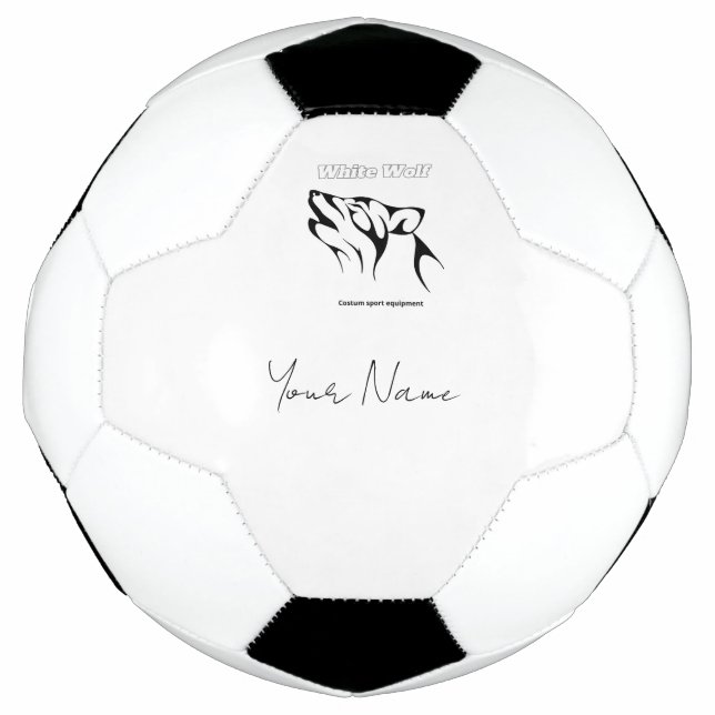 Ballon De Foot Loup blanc (Devant)