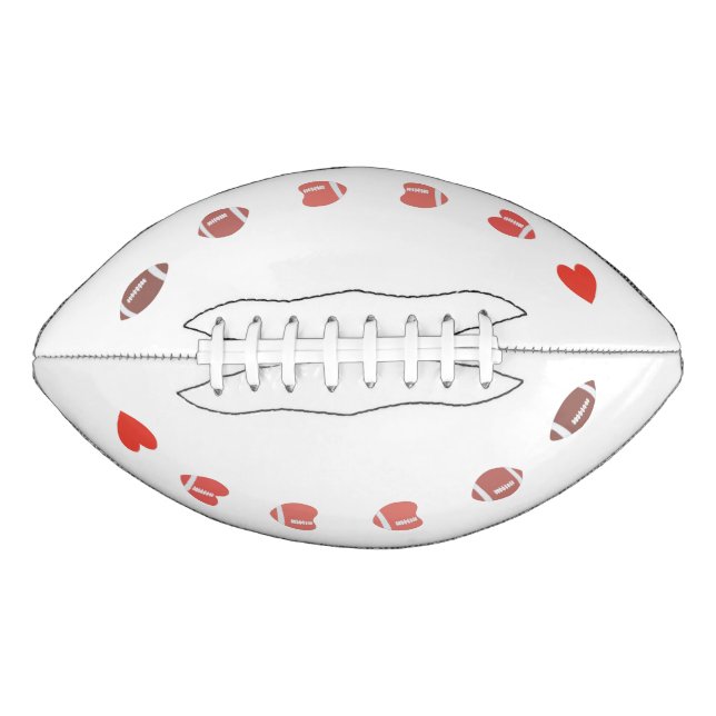 Ballon De Foot Love American Football - Gridiron Fans Heart (Devant)