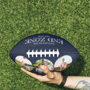 Ballon De Foot Love You to the End Zone and Back 3 Photo Blue