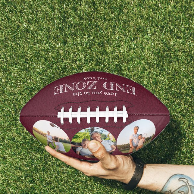 Ballon De Foot Love You to the End Zone and Back 3 Photo Rouge (Créateur téléchargé)