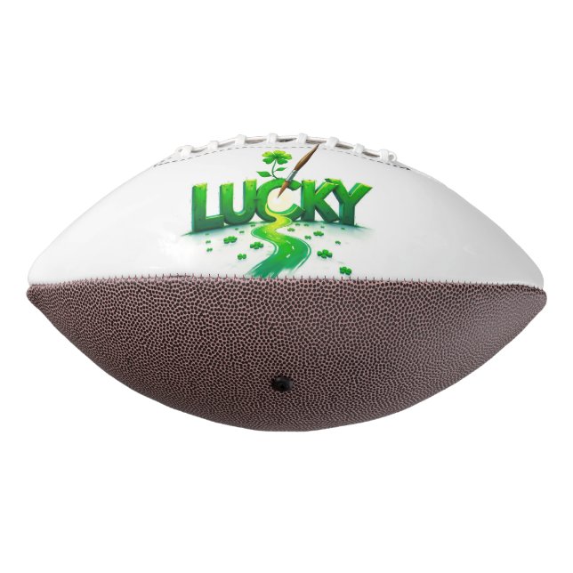 Ballon De Foot Lucky Clover Design pour la St. Patrick's Day (Tourné à 270°)