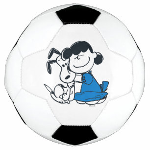 Ballon De Foot Lucy Hugging Snoopy
