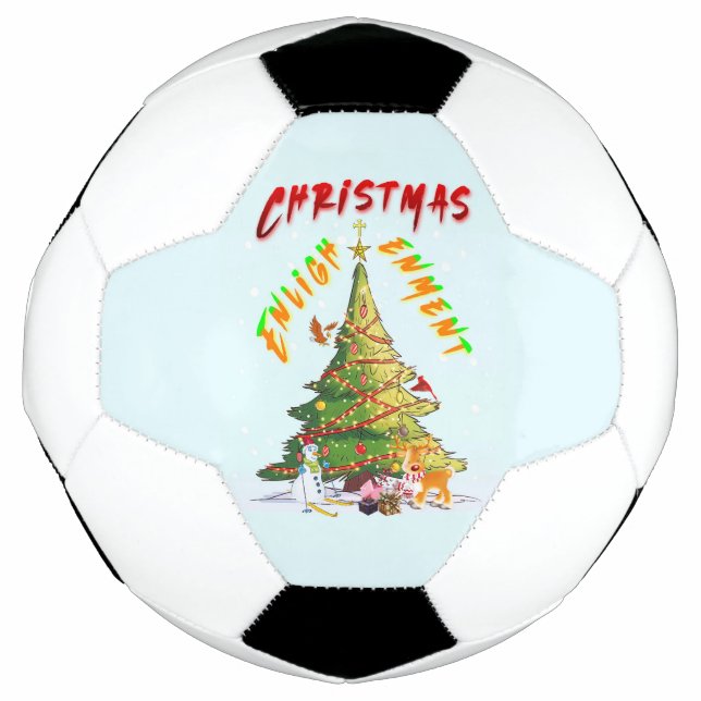 Ballon De Foot Lumière de Noël (Devant)