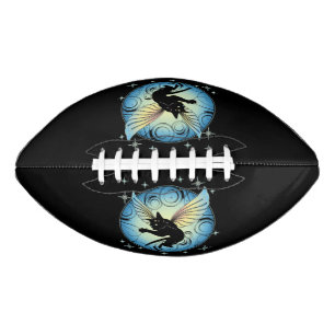 Ballon De Foot Lune de chat cosmique et étoiles