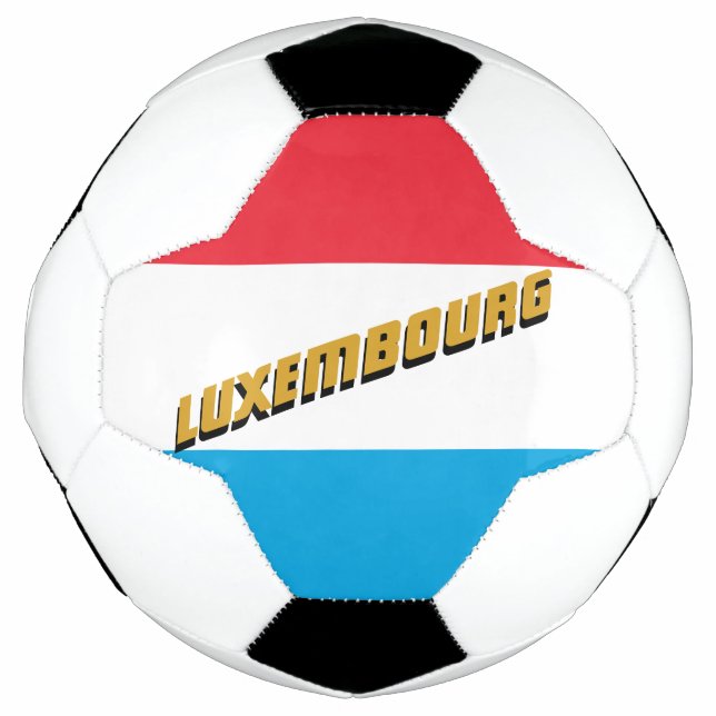 Ballon De Foot Luxembourg Football & Luxembourg Drapeau / Sports (Devant)