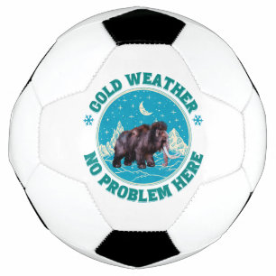 Ballon De Foot Mammouth d'hiver Humour de Froid