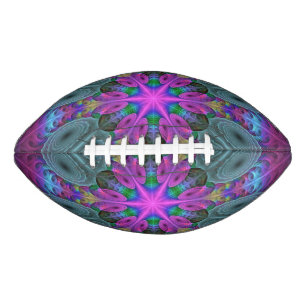 Ballon De Foot Mandala Coloré Frappant Art Fractal Kaléidoscope