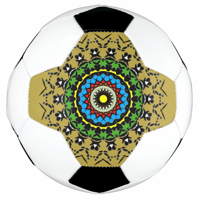 Ballon De Foot Mandala floral sans couture (Devant)