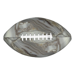 Ballon De Foot Marbre Gris avec Veine d'Or