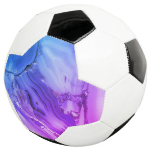 Ballon De Foot Marbre Violet Exotique
