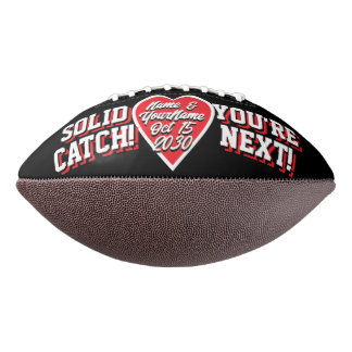 Ballon De Foot Mariage Noir Rouge Blanc Alternative Lancer de Jar