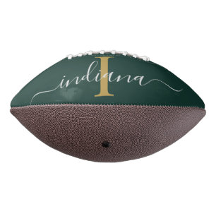 Ballon De Foot Marque de monogramme personnalisée avec nom modern