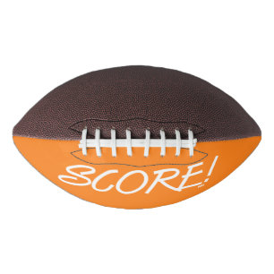 Ballon De Foot Marquer le football blanc et orange