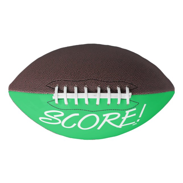 Ballon De Foot Marquer le football blanc et vert (Devant)