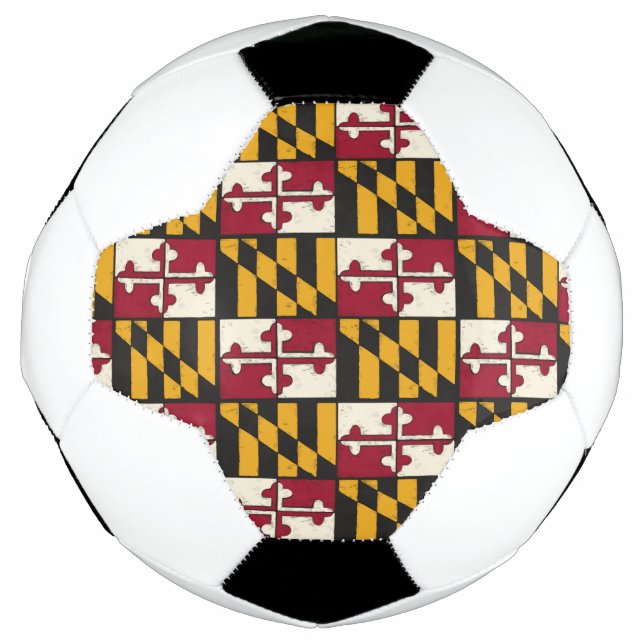 Ballon De Foot Maryland Drapeau balle de football unique (Devant)