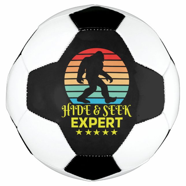 Ballon De Foot Masquer Et Chercher Expert Bigfoot Drôle (Devant)