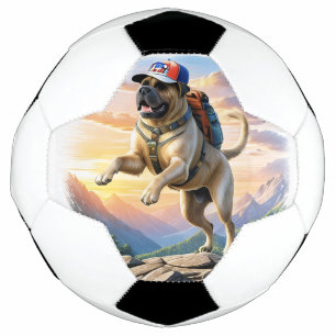 Ballon De Foot Mastiff Dogue anglais en vacances à la montagne