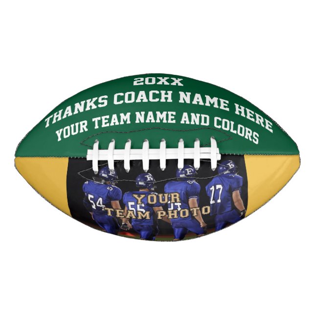 Ballon De Foot Meilleur entraîneur de football donne votre photo, (Devant)