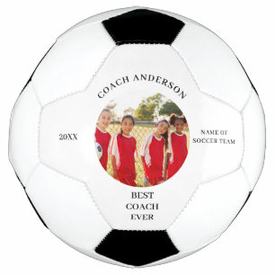 Ballon De Foot Meilleur Entraîneur Photo Nom Soccer Ball