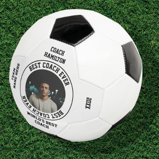 Ballon De Foot Meilleur Entraîneur photo personnalisée