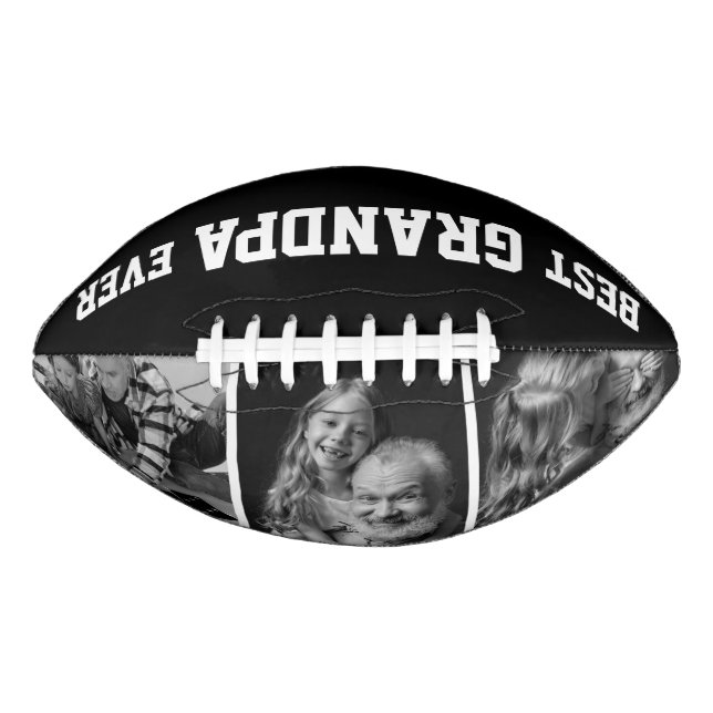 Ballon De Foot Meilleur Grand-Père Jamais Photo Grand-Enfants Noë (Devant)