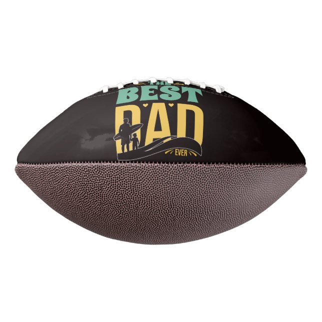 Ballon De Foot Meilleur papa du monde (Tourné à 270°)