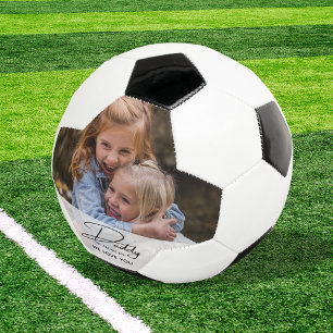 Ballon De Foot Meilleur Papa du Monde Photo Personnalisée