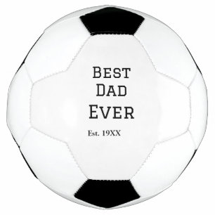 Ballon De Foot Meilleur papa jamais. Ajouter année nom de date pè