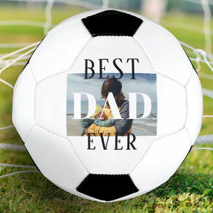 Ballon De Foot Meilleur papa Jamais Famille Enfants Père Photo