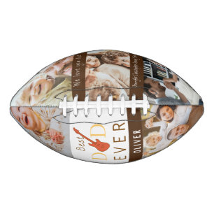 Ballon De Foot Meilleur papa Jamais Photo Collage Fête des pères 