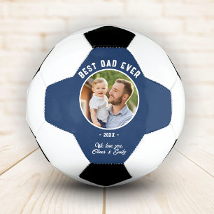 Ballon De Foot Meilleur papa Jamais Photo Père`Jour Garde