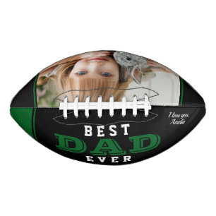 Ballon De Foot Meilleur papa Père Vert Black Photo Keepsaké
