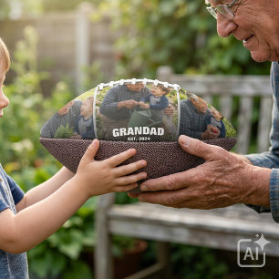 Ballon De Foot Meilleur Papy Collage Photo Gras