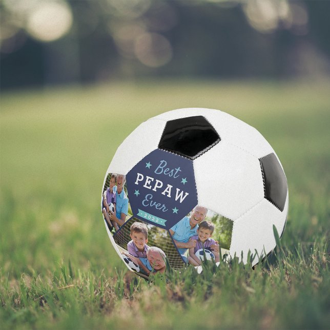 Ballon De Foot Meilleur Pepaw jamais | Photo de grand-père person (Créateur téléchargé)