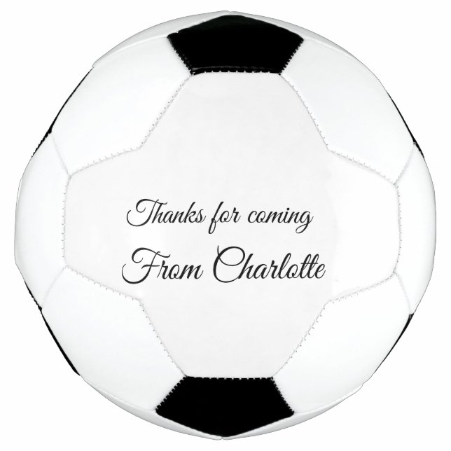Ballon De Foot merci de venir ajouter un message texte (Devant)