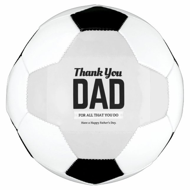 Ballon De Foot Merci, message papa (Devant)