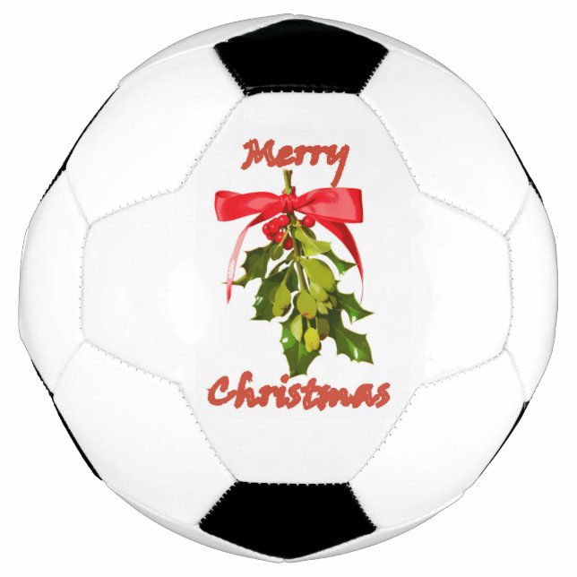 Ballon De Foot Merry Christmas mistletoe (Devant)