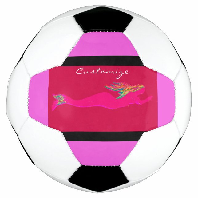 Ballon De Foot merveille sous-marine rose (Devant)