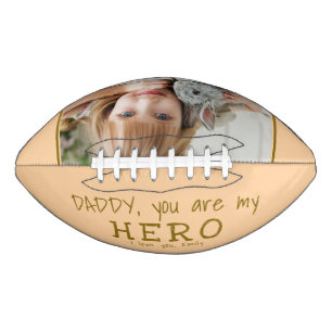 Ballon De Foot Mignon Papa, tu es mon héros Photo de la Fête du P