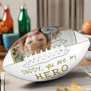 Ballon De Foot Mignon Papa, tu es mon héros Photo de la Fête du P