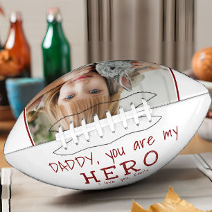 Ballon De Foot Mignon Papa, tu es mon héros Photo de la Fête du P